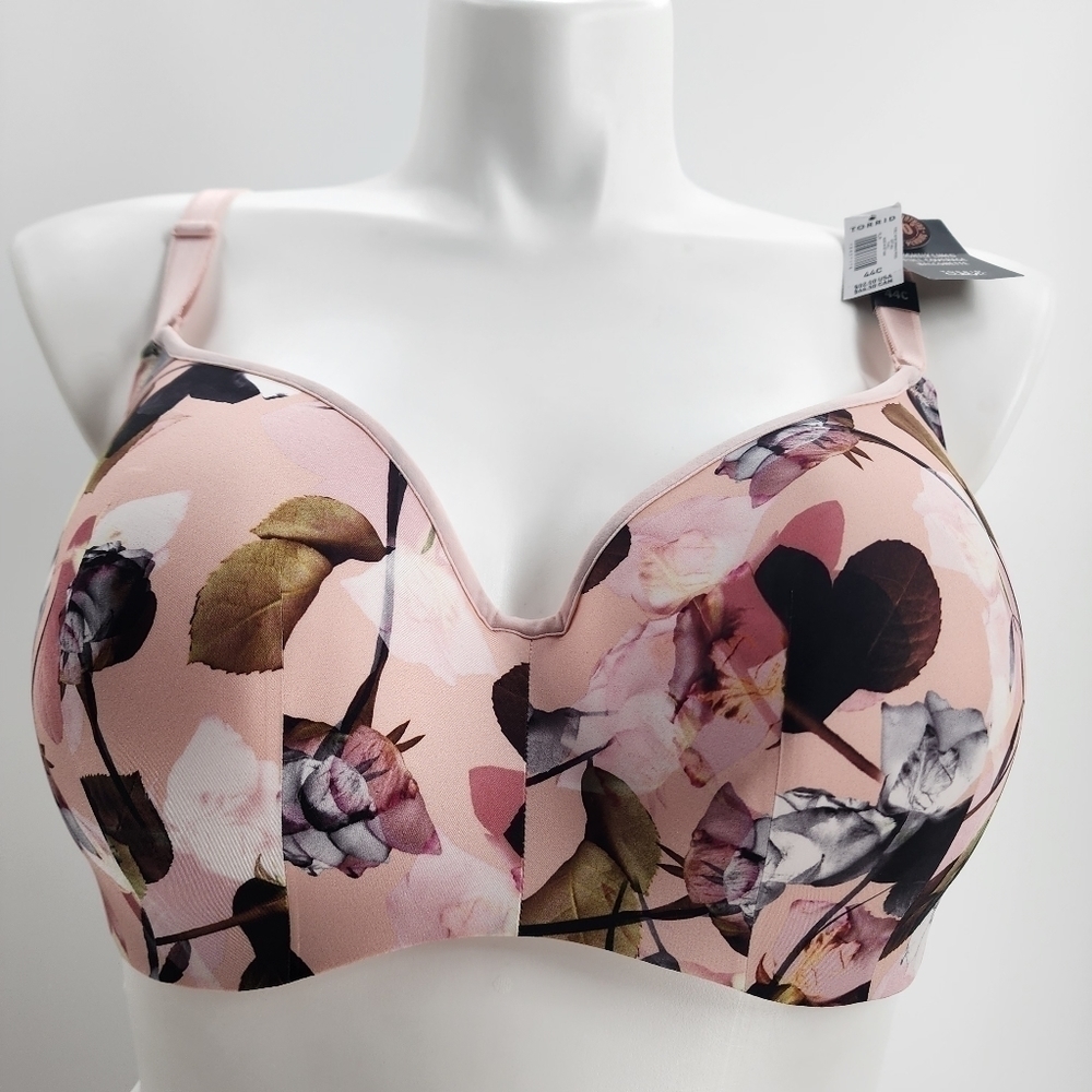 Torrid 44C Lightly Lined Full Coverage Balconette Bra - NWT